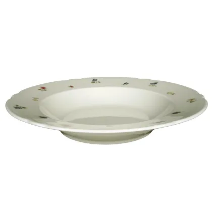 Zdjęcie Niemiecka porcelana - 23 cm okrągły talerz do zupy - Seltmann Weiden