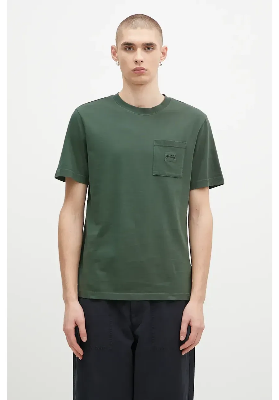 obrazek 1 Stan Ray t-shirt bawełniany męski kolor zielony gładki AW2400409