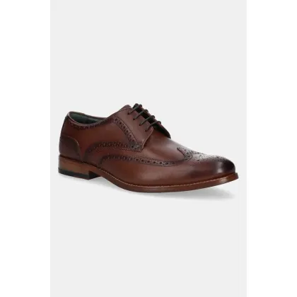 Zdjęcie Clarks Originals półbuty skórzane CraftJames Tip męskie kolor brązowy 26178563