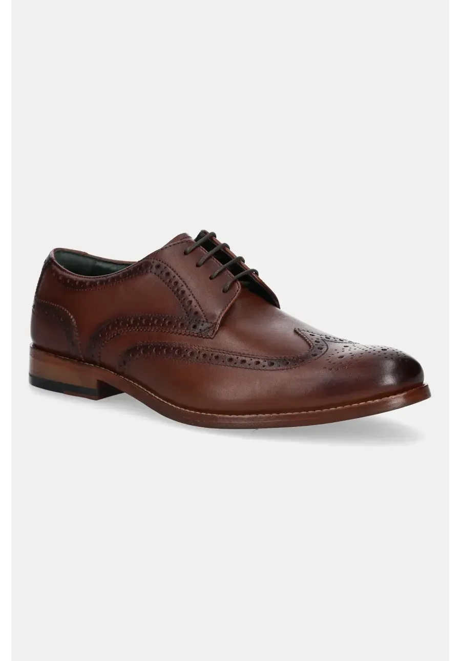 obrazek 1 Clarks Originals półbuty skórzane CraftJames Tip męskie kolor brązowy 26178563