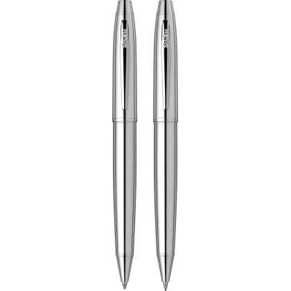 Zdjęcie Niezwykły długopis + ołówek mechaniczny z chromowanym pokryciem