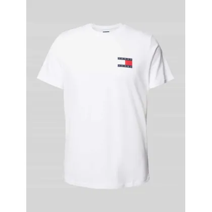 Zdjęcie Tommy Jeans T-Shirt Essential Flag DM0DM20740 Biały Slim Fit