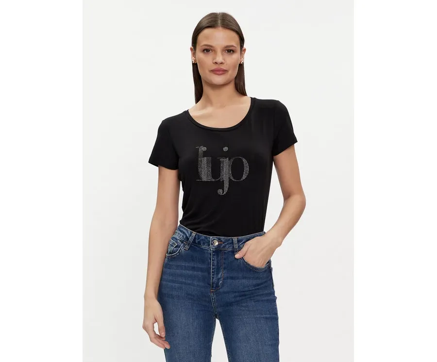 obrazek 1 Liu Jo T-Shirt VA4227 JS360 Czarny Regular Fit
