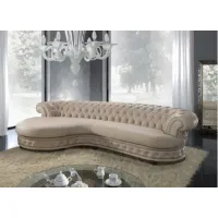 Zdjęcie Ekskluzywna, siedmio-osobowa sofa ze skóry chesterfield