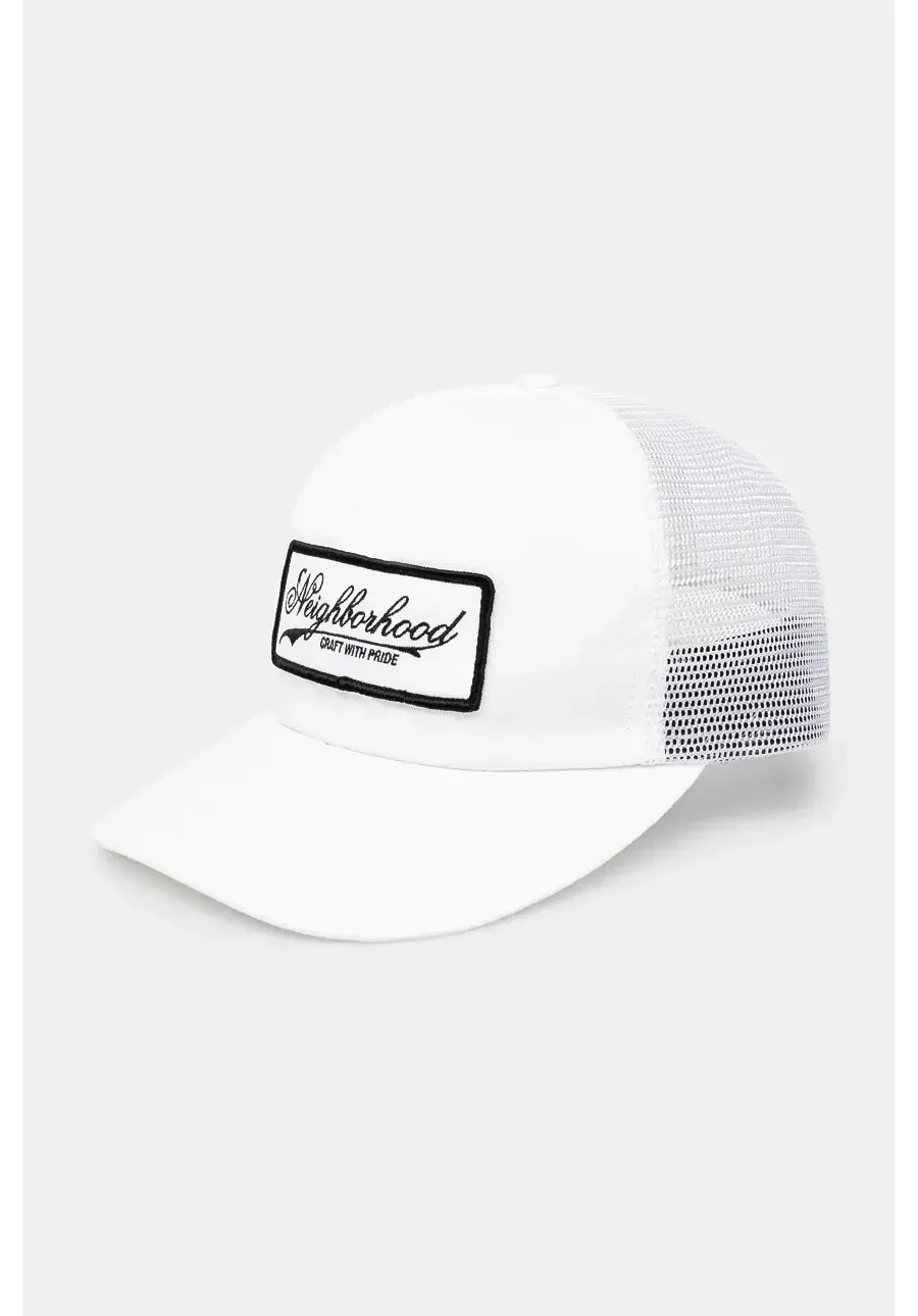 obrazek 1 NEIGHBORHOOD czapka z daszkiem bawełniana Mesh Cap-1 kolor biały z aplikacją 241YGNH.HT11
