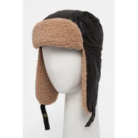 Zdjęcie Barbour czapka bawełniana kolor brązowy bawełniana MHA0710