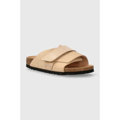 Zdjęcie Birkenstock klapki nubukowe Kyoto kolor beżowy 1026560