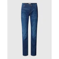 Zdjęcie Jeansy o kroju slim fit z wpuszczanymi kieszeniami