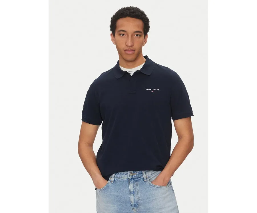 obrazek 1 Tommy Jeans Polo Linear DM0DM20914 Granatowy Regular Fit