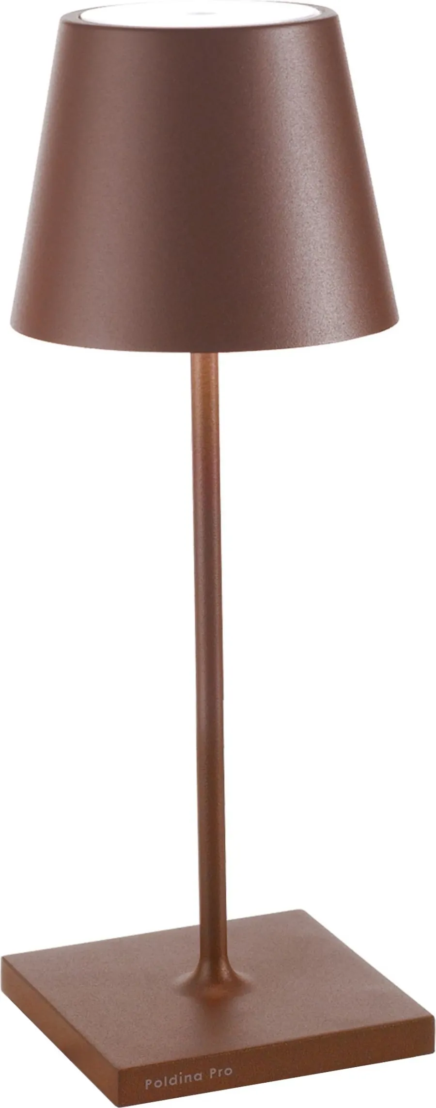 obrazek 1 Brązowa lampa stołowa Poldina Mini