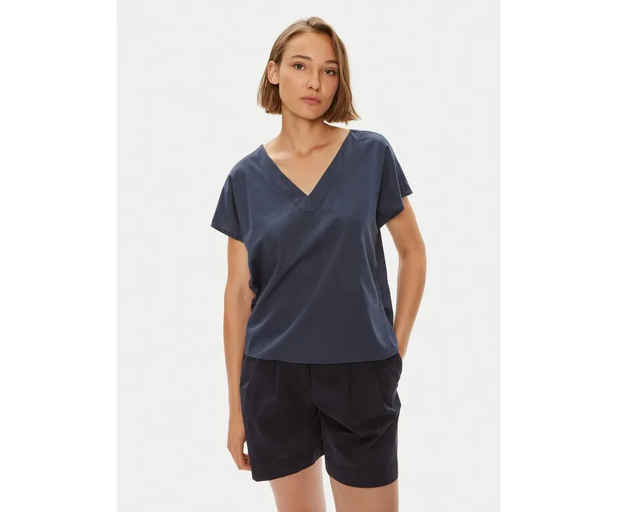 obrazek 1 Mustang T-Shirt Elsberry 1015086 Granatowy Relaxed Fit