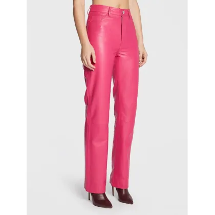 Zdjęcie Remain Spodnie skórzane Lynn Leather RM1510 Różowy Regular Fit
