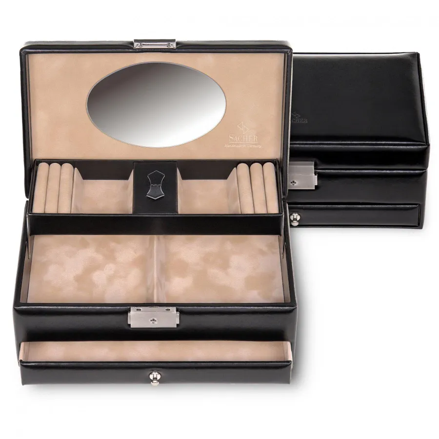 obrazek 4 Szkatułka na biżuterię Hanna Black Classic