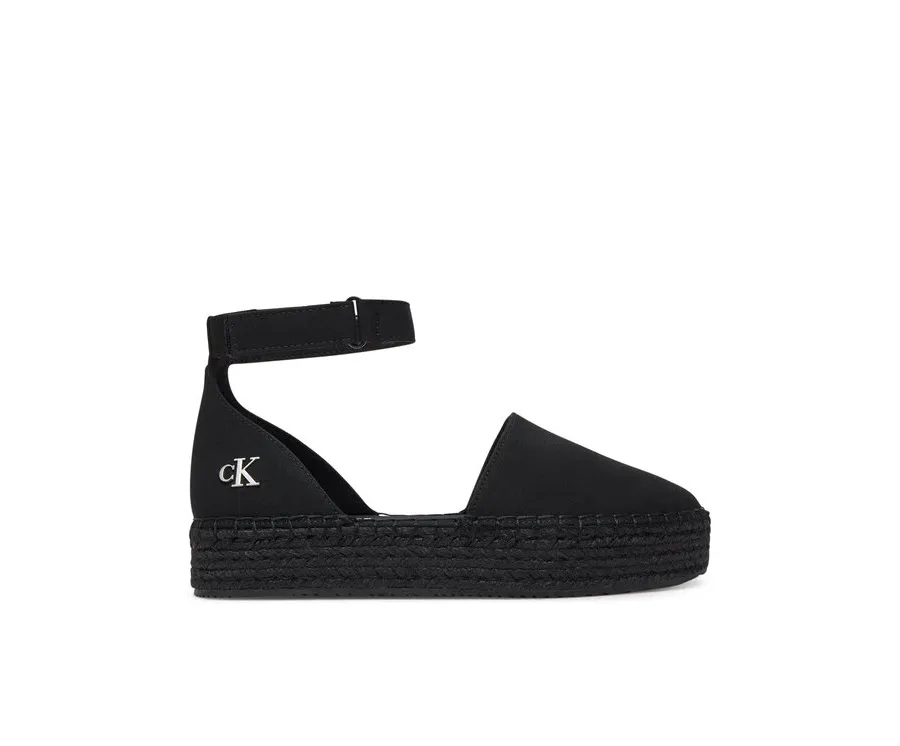obrazek 1 Calvin Klein Jeans Espadryle Flatform Espadrille Sling Mg YW0YW01735 Czarny