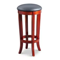 Picture An amazing stool, bar chair with a leather seat