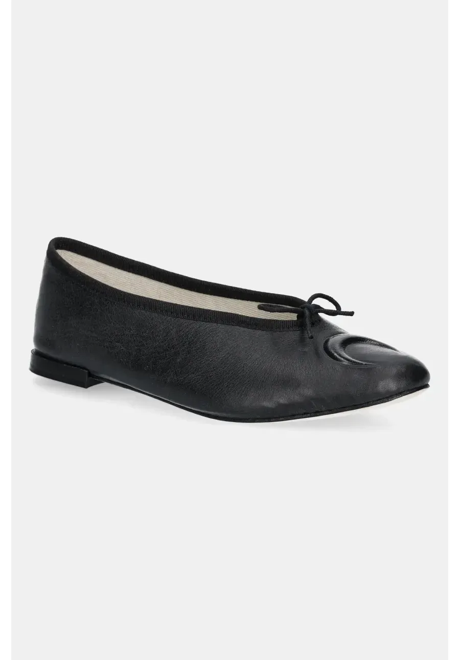 obrazek 1 Marine Serre baleriny skórzane Lilouh Soft Nappa MS x Repetto kolor czarny WFW053A.RLEA0032