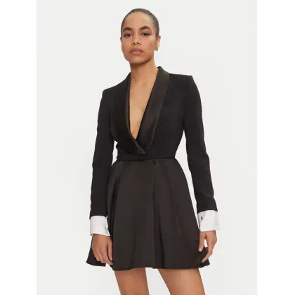 Zdjęcie Elisabetta Franchi Sukienka koktajlowa AB-710-47E2-V560 Czarny Regular Fit