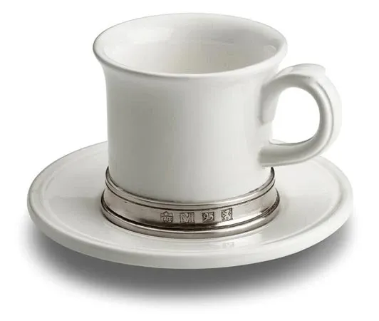 Picture Piękna biała filiżanka do espresso