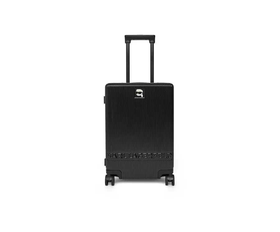 obrazek 1 KARL LAGERFELD Walizka kabinowa Ikon Karl A1M30076 Czarny