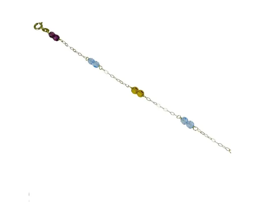 obrazek 1 Lekka bransoletka z kolorowych kulek 14 cm