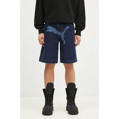Zdjęcie Puma szorty jeansowe bawełniane PUMA X A$AP ROCKY kolor granatowy 631066