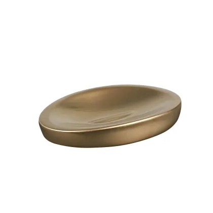 Zdjęcie Złocona matowa podstawka na mydło 14x9,5xH2 cm