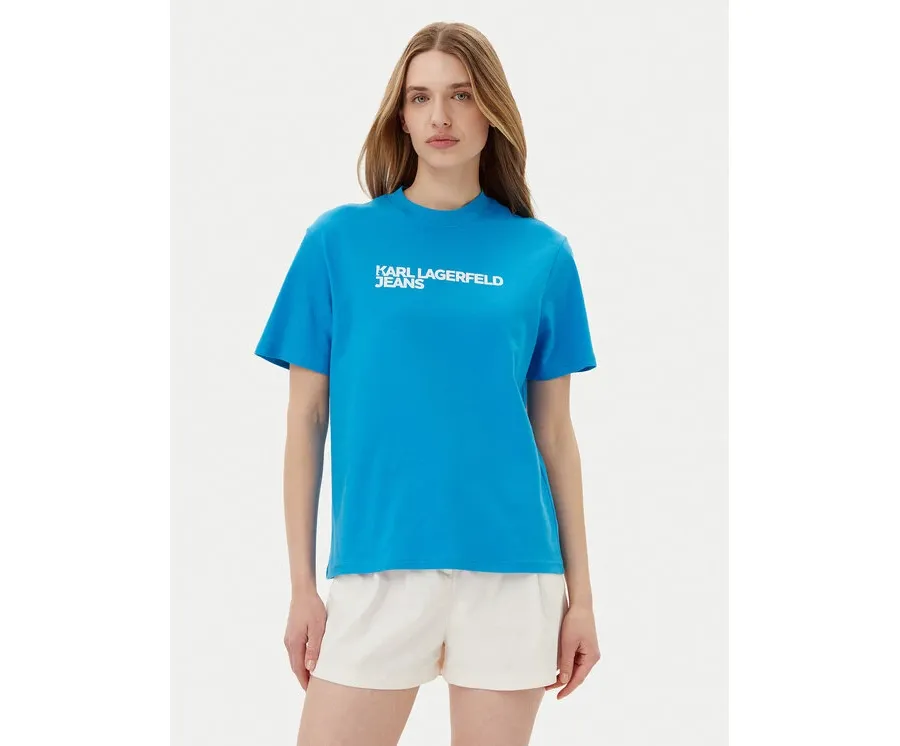obrazek 1 KARL LAGERFELD T-Shirt A1W17005 Niebieski Relaxed Fit