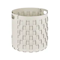 Picture Stylish white Bottega basket Ø40xH40 cm