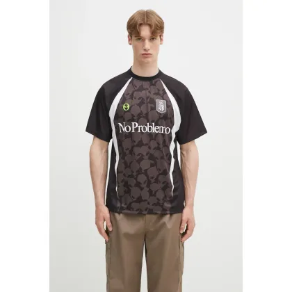 Zdjęcie No Problemo t-shirt Area 51 Football Shirt męski kolor czarny z nadrukiem NP4020103
