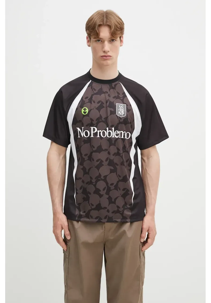 obrazek 1 No Problemo t-shirt Area 51 Football Shirt męski kolor czarny z nadrukiem NP4020103