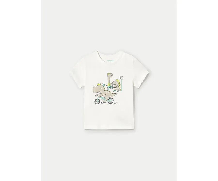 obrazek 1 Mayoral T-Shirt 1062 Biały Regular Fit