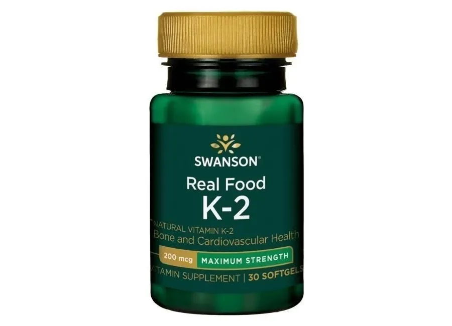 obrazek 1 Swanson Witamina K2 Naturalna 200 mcg Kapsułki