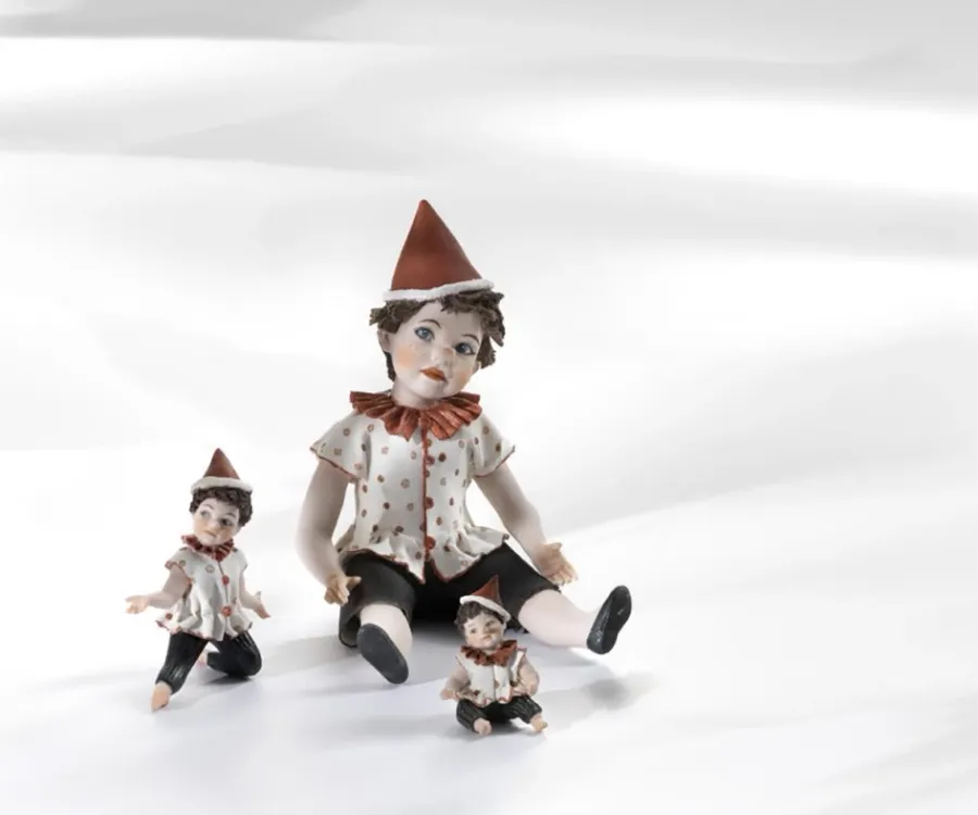 obrazek 2 Duża, porcelanowa figurka Pinokia - Sibania