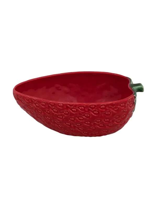 Picture Owalna misa ceramiczna w formie truskawki do jadalni - Bordallo Pinheiro