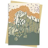Zdjęcie Pakiet kartek na życzenia (Jesienne Liście - Art Nouveau) - Flame Tree Publishing