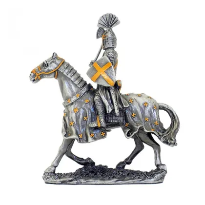 Zdjęcie Ozdobna figurka krzyżowca na koniu
