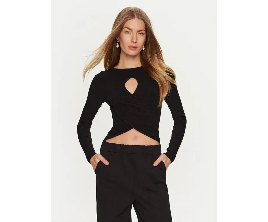 obrazek 1 ViCOLO Sweter 22099S Czarny Slim Fit