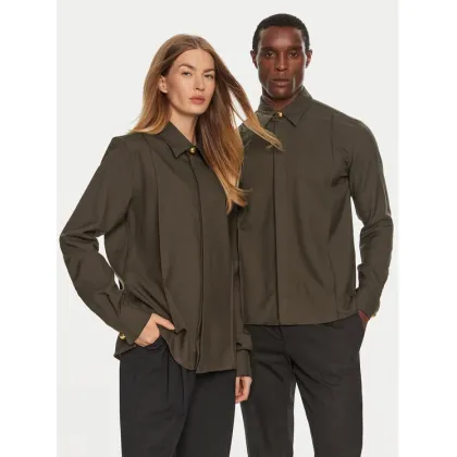 Zdjęcie AMI PARIS Koszula USH012WV0026 Brązowy Regular Fit