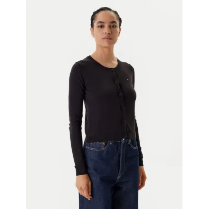 Zdjęcie Tommy Jeans Kardigan Essential DW0DW20976 Czarny Regular Fit
