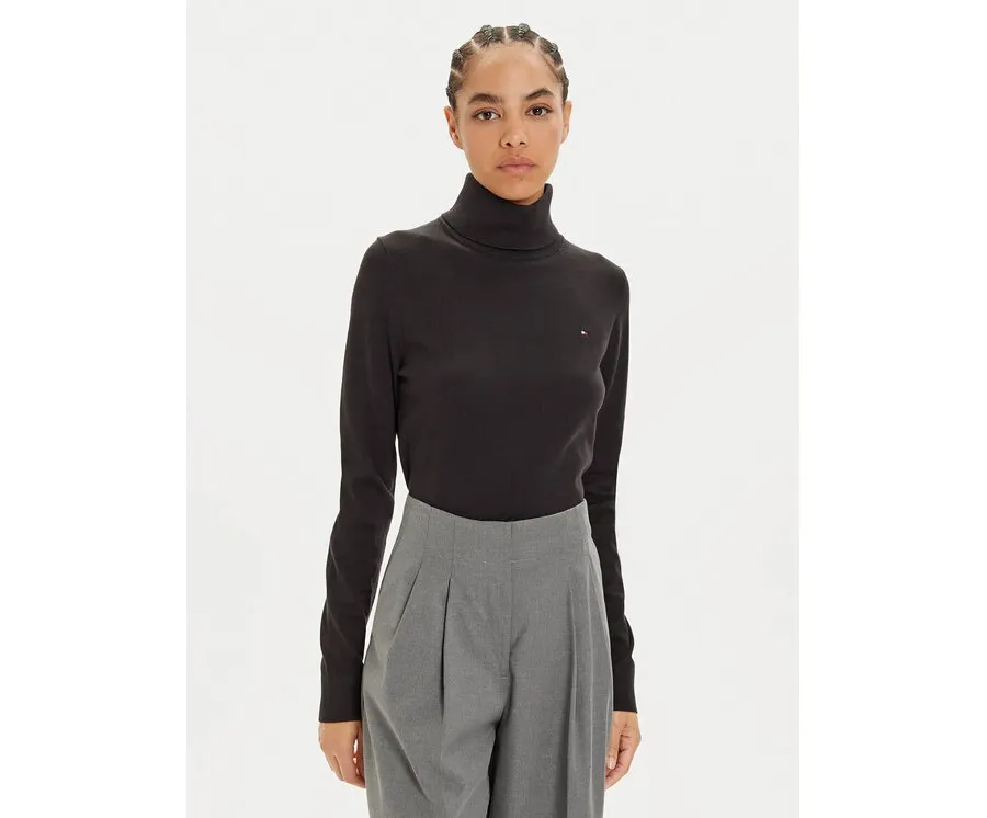 obrazek 1 Tommy Hilfiger Golf WW0WW43211 Czarny Regular Fit