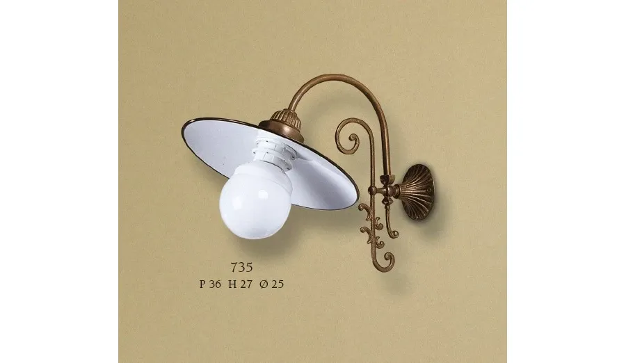 obrazek 1 Stylowa lampa ścienna o niepowtarzalnym rustykalnym stylu - Il Paralume Marina