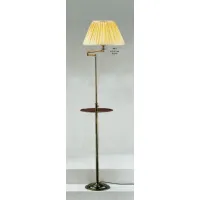 Zdjęcie Lampa podłogowa z płytą i stożkowym plisowanym kloszem – Il Paralume Marina