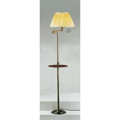 Zdjęcie Lampa podłogowa z płytą i stożkowym plisowanym kloszem – Il Paralume Marina