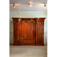 Zdjęcie Wiktoriańska szafa 4 drzwiowa - antyk z mahoniu