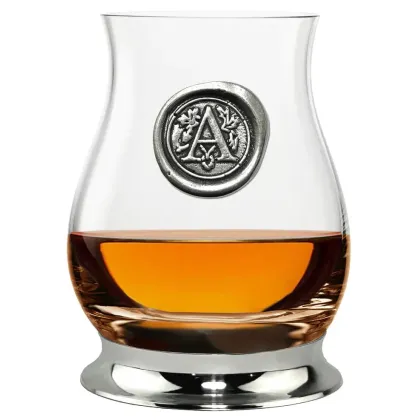 Zdjęcie Szklanka do whisky z dowolną literą alfabetu na prezent