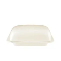 Picture Stylish cream butter dish with a lid made of porcelain - Tettau