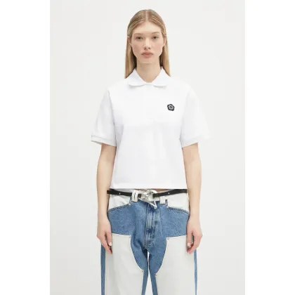 Zdjęcie Kenzo polo bawełniane Boke Flower 2.0 damski kolor biały FF52TS1604SB.01