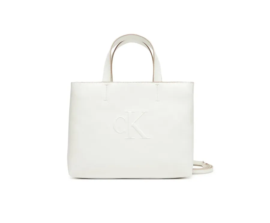 obrazek 1 Calvin Klein Jeans Torebka Sculpted Mini Ew Tote LV04K3111G Biały
