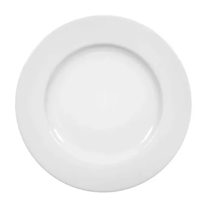Zdjęcie Stylowy płaski duży talerz z porcelany 30 cm - Seltmann Weiden