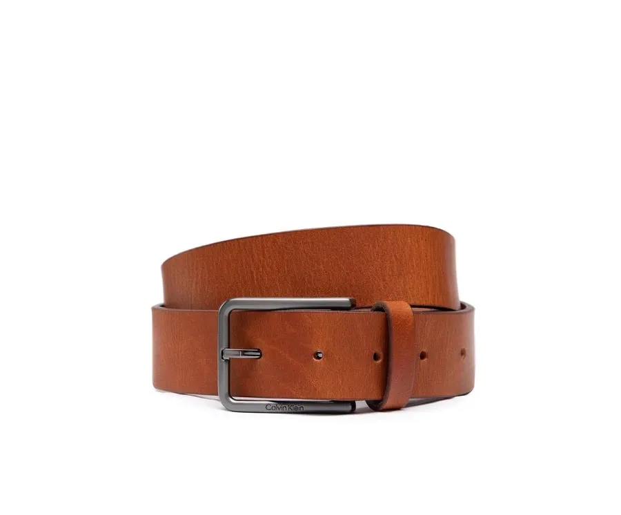 obrazek 1 Calvin Klein Pasek Męski Warmth Oiled Grain 35Mm K50K509654 Brązowy